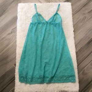 Tiffany blue sheer slip